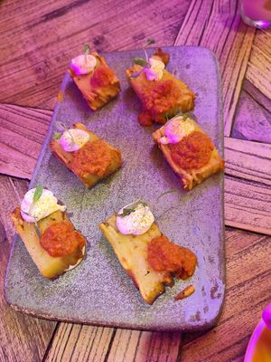 Patatas bravas at Desoriente - Poblenou in Barcelona