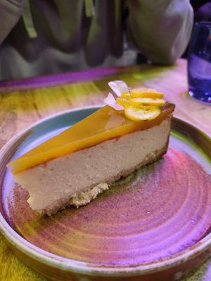 Mandarin cheesecake at Desoriente - Poblenou in Barcelona