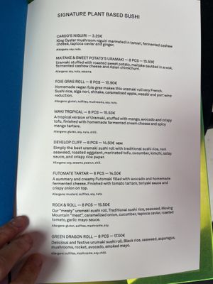 Sushi  at Desoriente - Poblenou in Barcelona