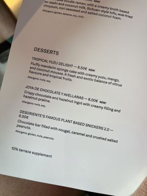 Desserts! Amazing   at Desoriente - Poblenou in Barcelona