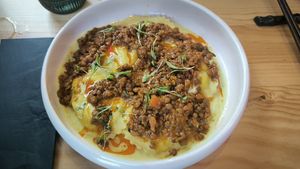 Raviolis con dhal at Desoriente - Poblenou in Barcelona