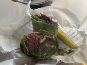 Tofu Veggie wrap  at Stonecat Cafe in Hector