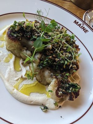 Cauliflower steak at The MAINE Street Eatery - Studio City in Dubai