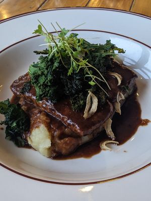 No Rib , impossible meat steak at The MAINE Street Eatery - Studio City in Dubai