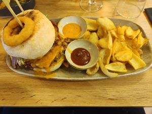 Big Daddy Burger in vegan at Kovas in Schoenaich