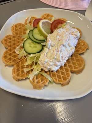 Skagen waffle  at Go Bua Funäsdalen in Funasdalen