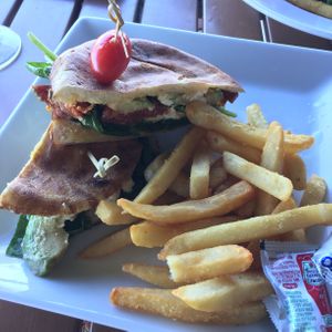 Pita sandwich  at The Veraisons Restaurant in Dundee