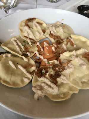 Vegan Raviolo  at The Veraisons Restaurant in Dundee