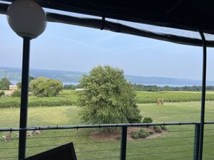 The view from our table  at The Veraisons Restaurant in Dundee