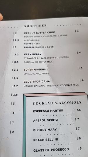 Smoothies at BRIX Coffee Co in Doncaster