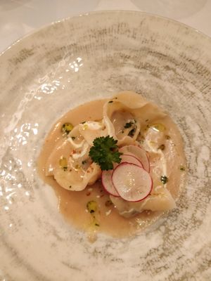 Raviolis aux légumes d'hiver at Brocoli in Lyon