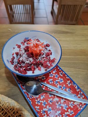 Opción de postre vegano at Kalpa Amodiño in Ribadeo