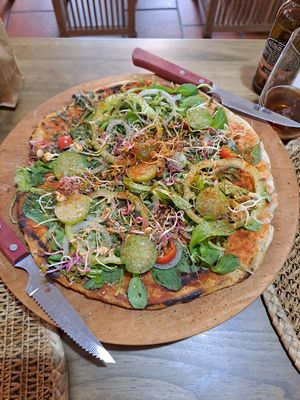 Pizza de vegetales at Kalpa Amodiño in Ribadeo