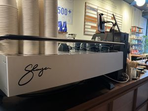 Slayer espresso machine  at Redemption Roasters in London