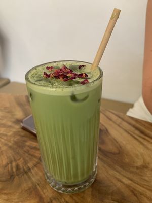Matcha drink  at Hol! Crop in Turramurra