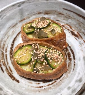 Fagottino di tofu ripieno di riso e hummus  at Xiang DimSum  in Padua