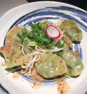 Jiao zi agli spinaci   at Xiang DimSum  in Padua