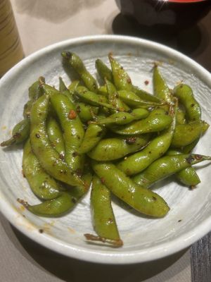 Edamame con olio di sichuan   at Xiang DimSum  in Padua