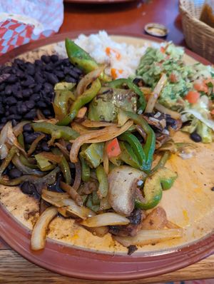 Grilled veggies under the nopales at Roslyn Mexican Grill in Roslyn
