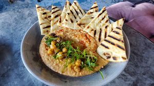 Hummus with Pita at Grand Floridian Cafe in Lake Buena Vista
