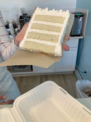 Vanilla cake  at Frosty's Cake and Ice Cream in Lakewood