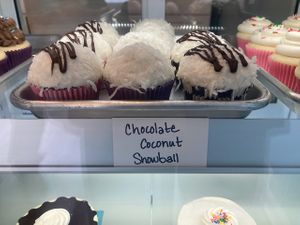 Dessert case at Frosty's Cake and Ice Cream in Lakewood