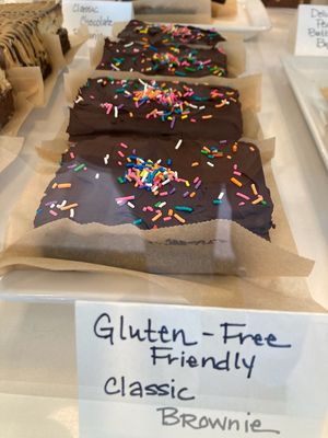 Dessert case at Frosty's Cake and Ice Cream in Lakewood