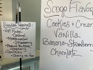 Locally sourced ice cream  at Frosty's Cake and Ice Cream in Lakewood