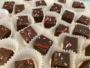 Fudge samples  at Frosty's Cake and Ice Cream in Lakewood