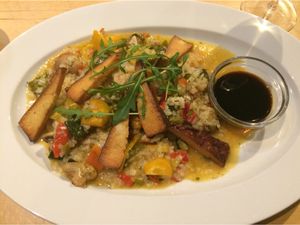 Vegan dish at Gelbes Krokodil in Linz