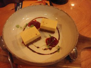 New York style cheesecake! at Vegan Pizza Bar in The Hague