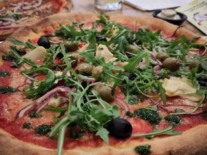 The artishoke one at Vegan Pizza Bar in The Hague