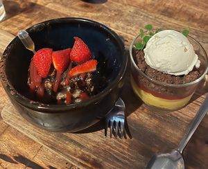 Tiramisu and lemon curd!  at Vegan Pizza Bar in The Hague