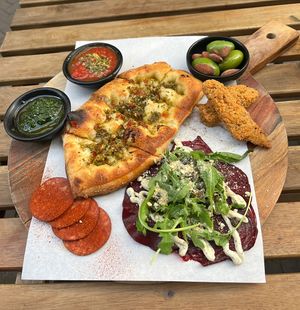 Anti Pasti Platter  at Vegan Pizza Bar in The Hague