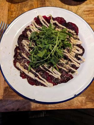 Carpaccio at Vegan Pizza Bar in The Hague