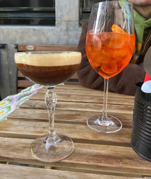 Vegan Espresso Martini and Aperol Spritz   at Vegan Pizza Bar in The Hague