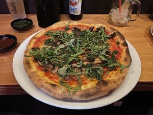 Funghi pizza  at Vegan Pizza Bar in The Hague