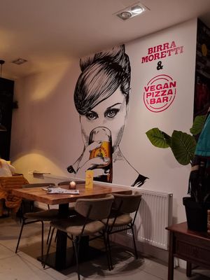 Interior at Vegan Pizza Bar in The Hague