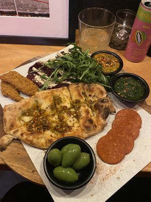 antipasti/combo starter (forgot the exact name)  at Vegan Pizza Bar in The Hague