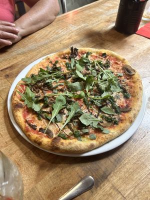 Mushroom pizza  at Vegan Pizza Bar in The Hague