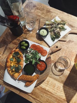 Tapas platter & gems  at Vegan Pizza Bar in The Hague