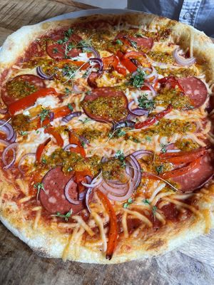 Pizza Sala Mommy  at Vegan Pizza Bar in The Hague