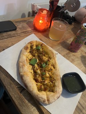 homemade focaccia   at Vegan Pizza Bar in The Hague