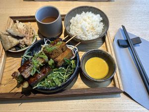 Vegan Yakitori 18€  at Azuma in Linz