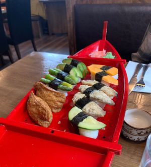 Large sushi vegan selection   at Kyoto Kilkenny in Kilkenny