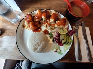 Tofu Steak (vegan version) at Kyoto Kilkenny in Kilkenny