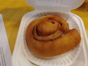 Vegan Cinnamon roll at Pembroke Bakery and Cafe in Fort Wayne