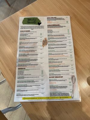 Able to sub plant based eggs, plant based meats, and plant based cheese, as well as 1 type of vegan aioli!  at WHOLEY GRANOLY in Bolingbrook