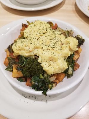 Veggie skillet with vegan eggs at WHOLEY GRANOLY in Bolingbrook
