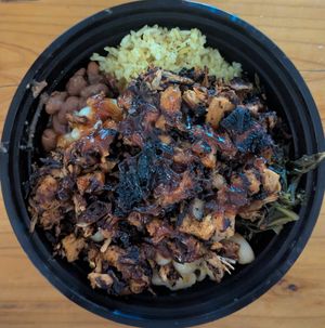 Soul Bowl with jackfruit at CoKiea's Kitchen in Portland